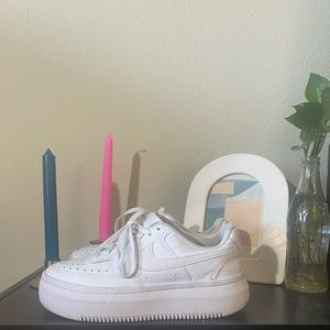 Classic Nike platform Air Force 1s